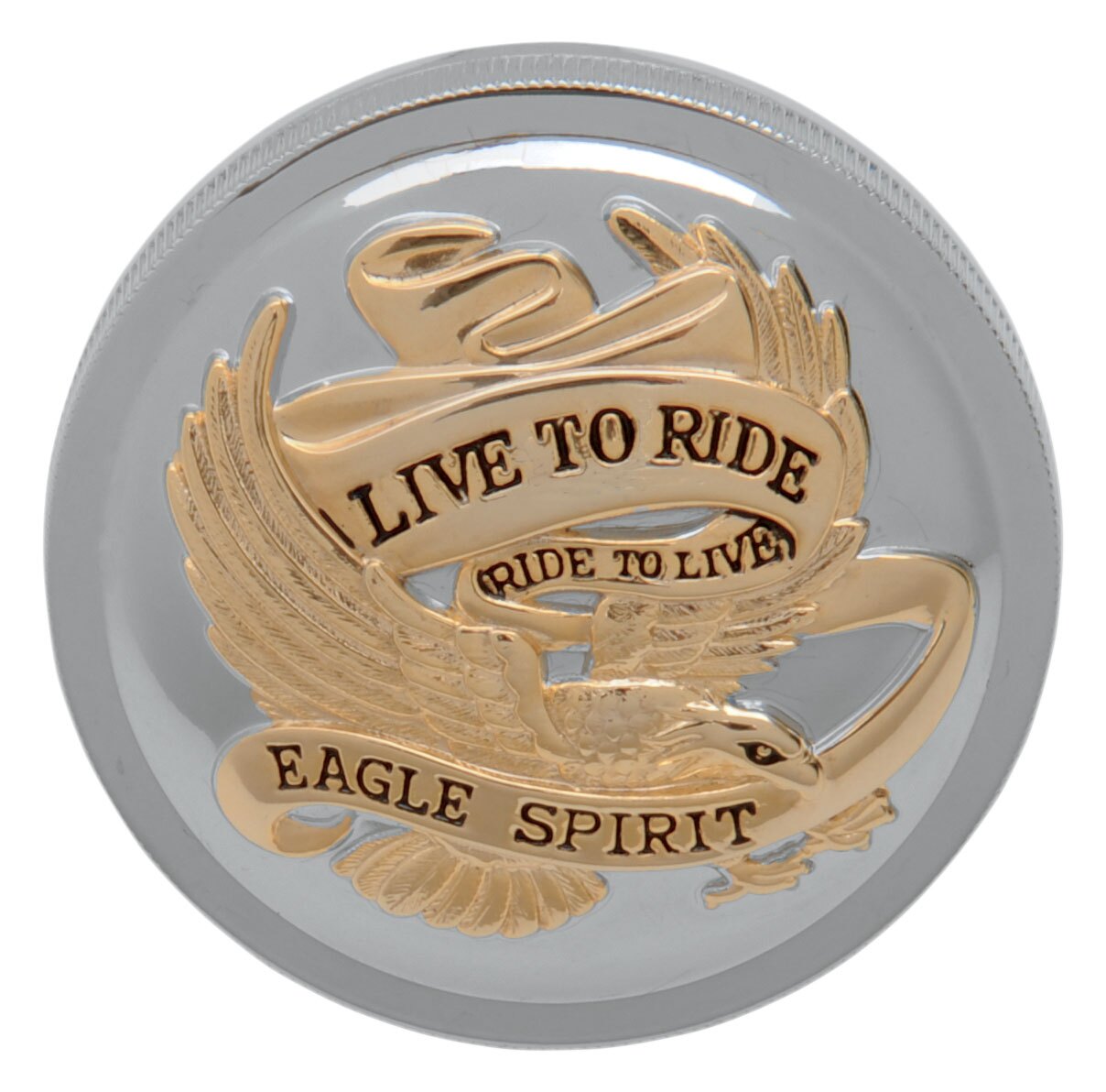Drag Specialties Live To Ride Gas Cap For Harley 1982-1996