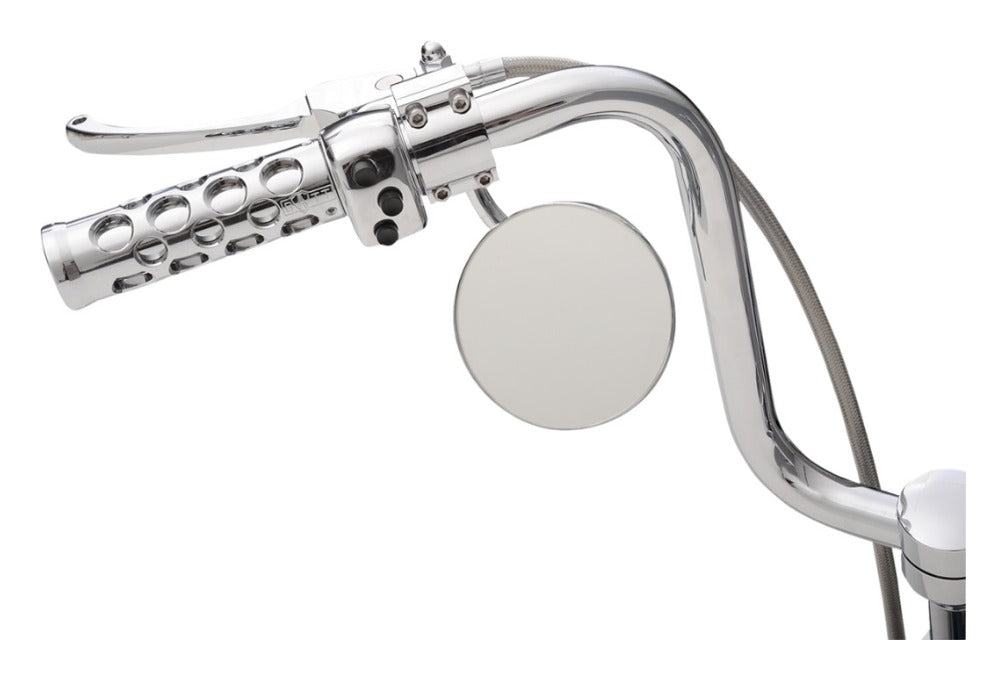 Drag Specialties Round Chrome Mirror For Harley