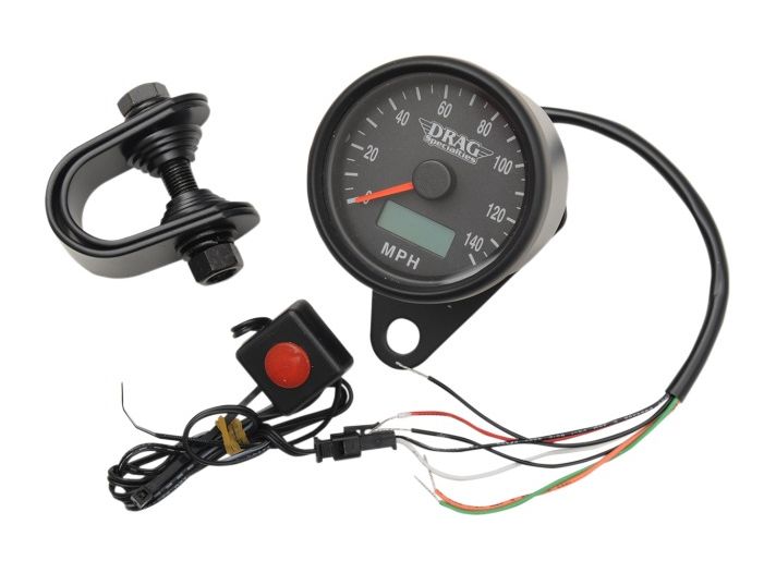  Drag Specialties 2.4" Programmable Speedometer For Harley