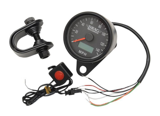  Drag Specialties 2.4" Programmable Speedometer For Harley