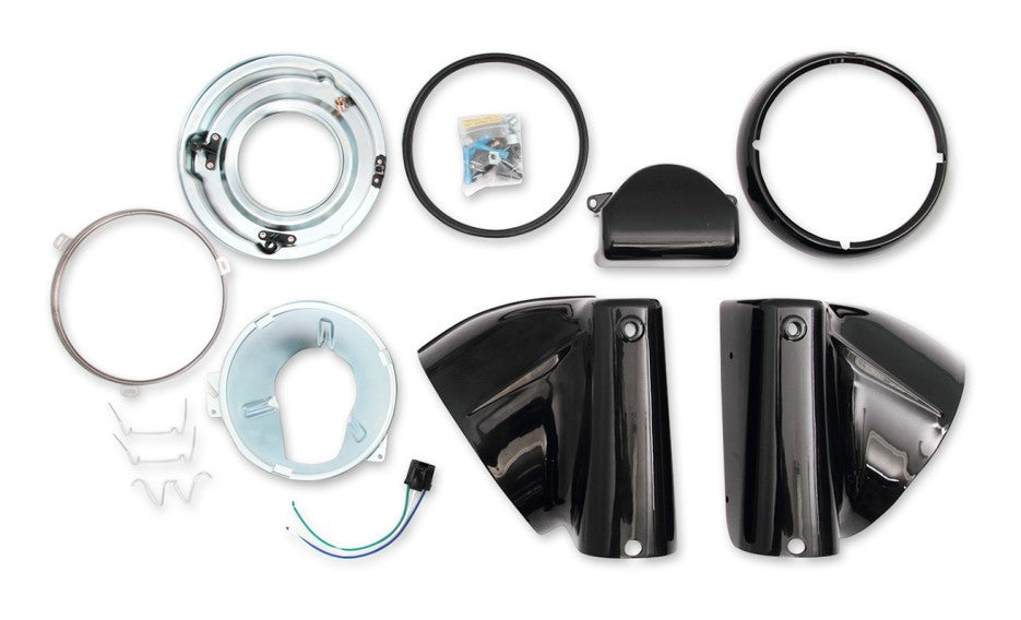  Drag Specialties 7" Headlight Nacelle Kit For Harley Softail 1986-2017