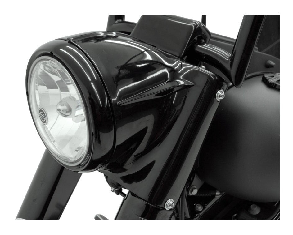  Drag Specialties 7" Headlight Nacelle Kit For Harley Softail 1986-2017 Black [Previously Installed]