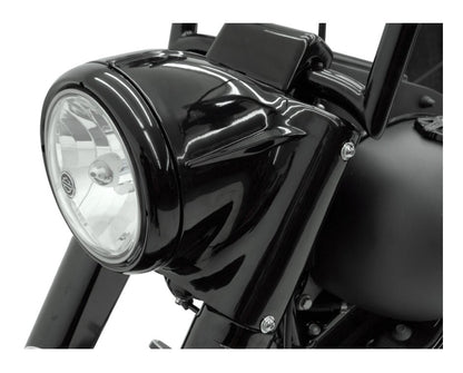  Drag Specialties 7" Headlight Nacelle Kit For Harley Softail 1986-2017 Black [Previously Installed]