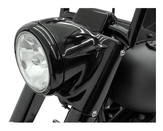  Drag Specialties 7" Headlight Nacelle Kit For Harley Softail 1986-2017 Black [Previously Installed]