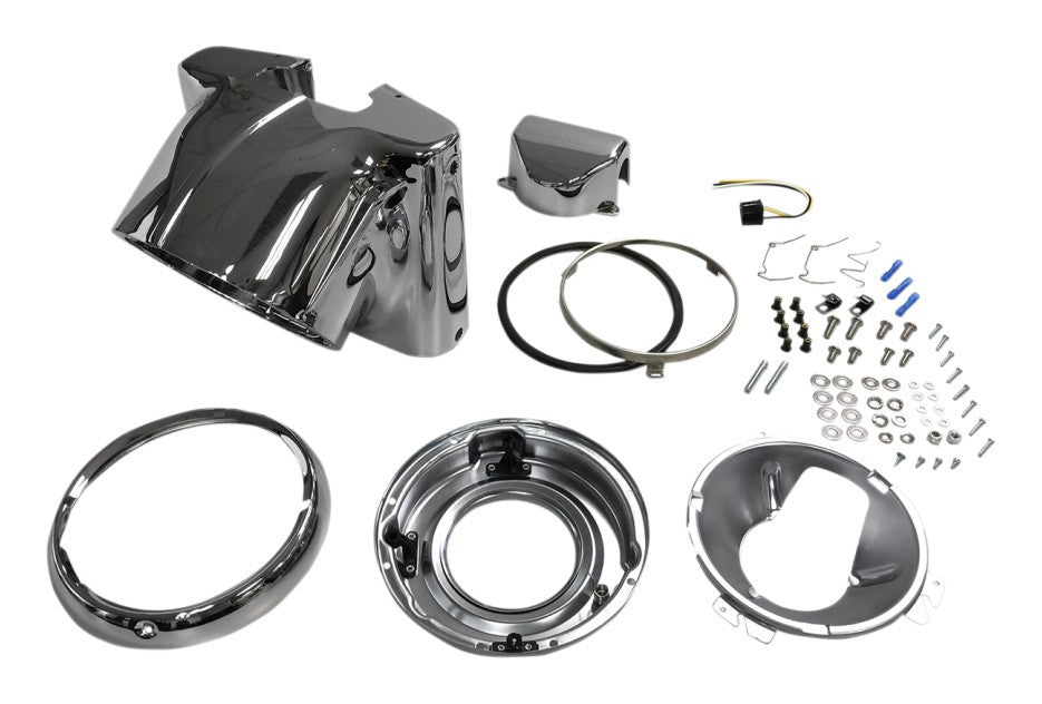  Drag Specialties 7" Headlight Nacelle Kit For Harley Softail 1986-2017