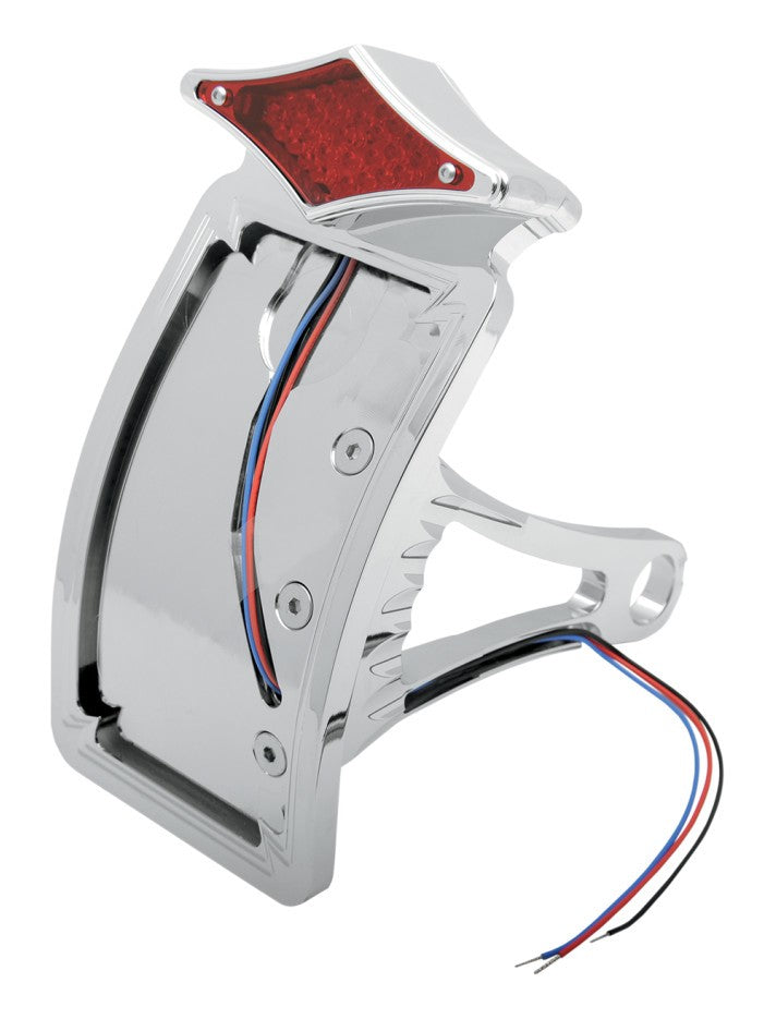  Drag Specialties Axle Mount License Plate Holder And Taillight For Harley Softail 2000-2007