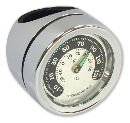  Drag Specialties Bar Mount Thermometer / Clock