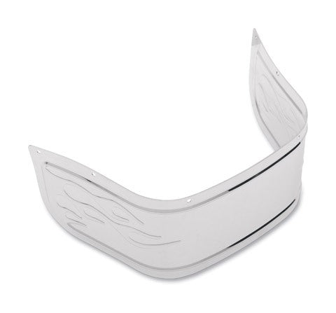 Drag Specialties Chrome Flame Steel Front Fender Skirt For Harley Touring 1980-2013