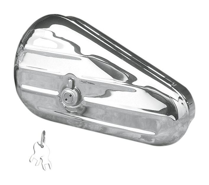  Drag Specialties Chrome Teardrop Toolbox For Harley