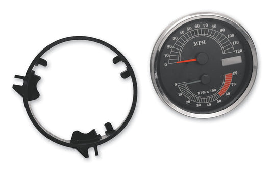  Drag Specialties Combination Speedometer And Tachometer Kit For Harley Big Twin 1996-2003
