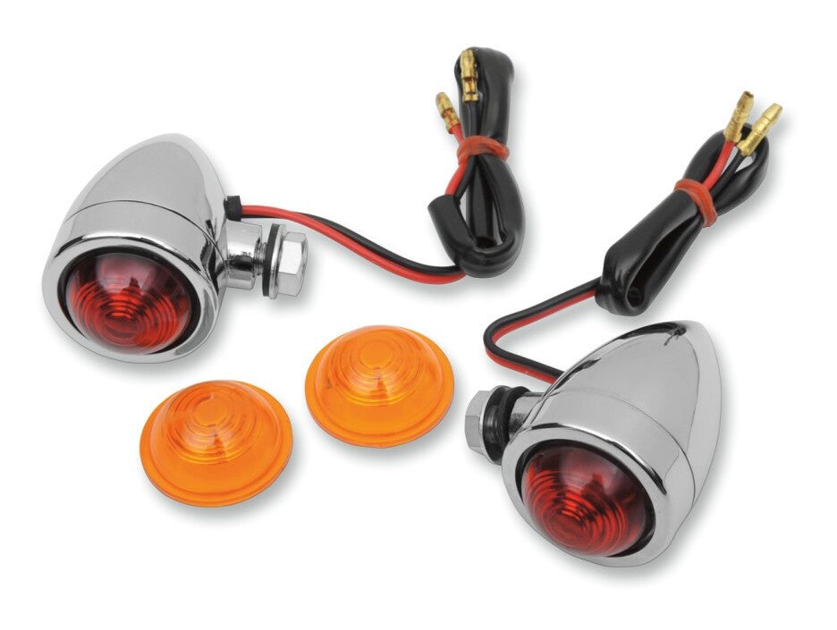  Drag Specialties Custom Bullet Marker Lights Bolt Mount [Open Box]