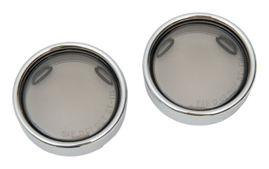  Drag Specialties Deep Dish Deuce Turn Signal Lenses For Harley 2000-2018