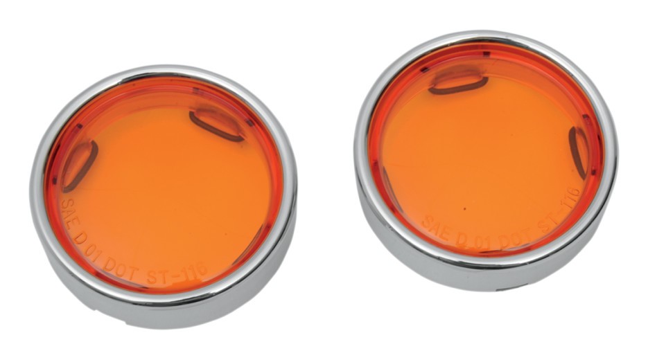  Drag Specialties Deep Dish Deuce Turn Signal Lenses For Harley 2000-2018