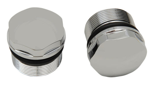  Drag Specialties Domed Fork Tube Caps For Harley 1988-2007