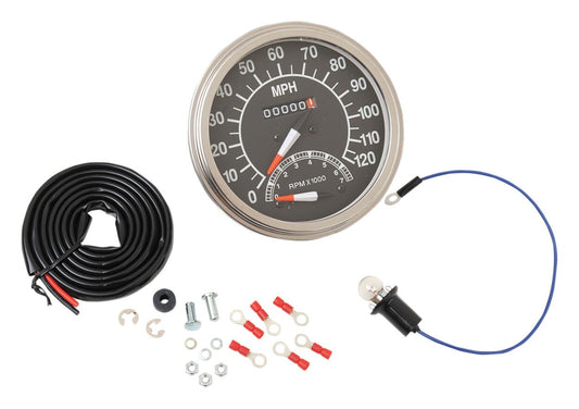  Drag Specialties 1:1 Speedometer For Harley FL / FX 1966-1983
