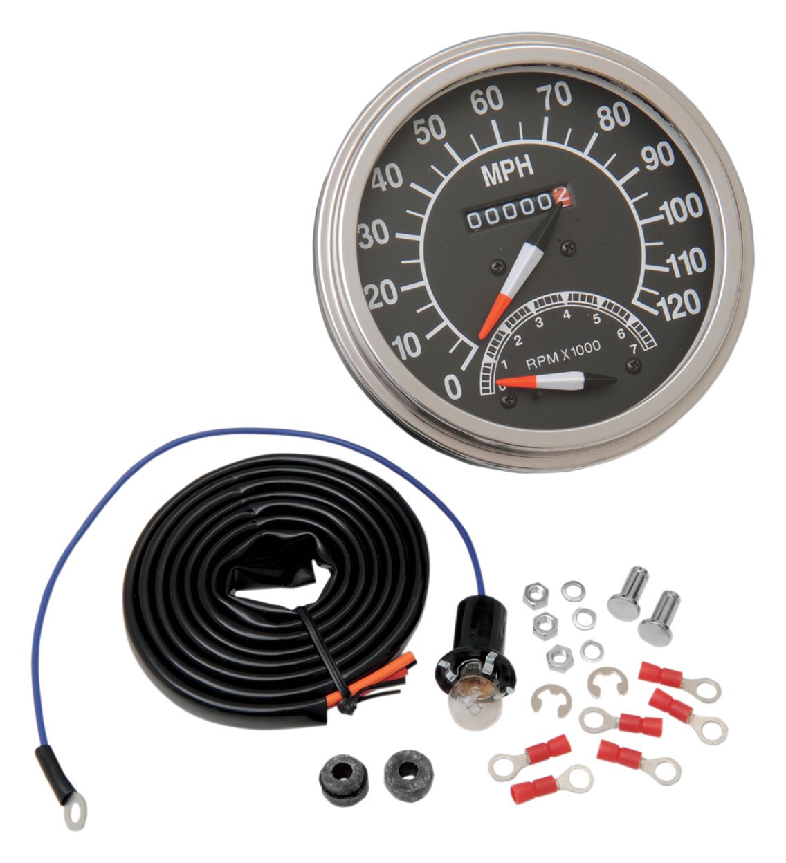  Drag Specialties 2:1 Speedometer For Harley FL / FX 1973-1984
