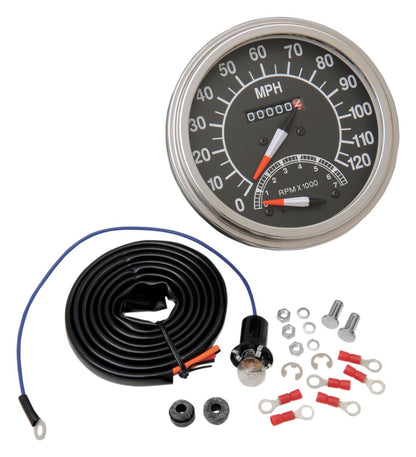  Drag Specialties 2:1 Speedometer For Harley FL / FX 1973-1984