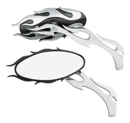  Drag Specialties Oval Flame Mirrors