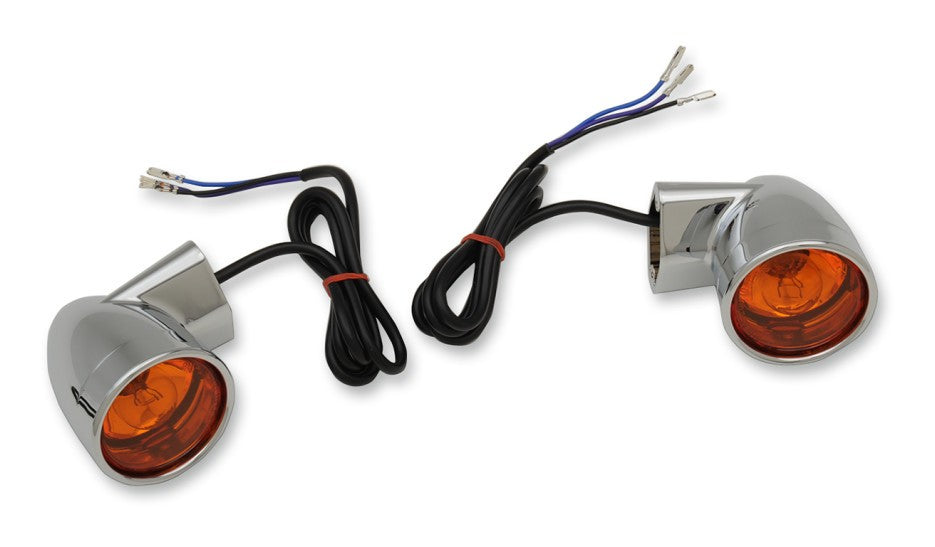  Drag Specialties Bullet-Style Front Turn Signals For Harley 1986-2025
