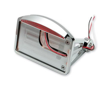 Drag Specialties Half Moon LED Taillight / License Plate Mount For Harley Softail 1986-1999