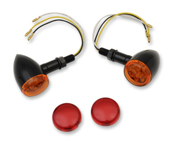  Drag Specialties LED Mini Deuce Bullet Turn Signals