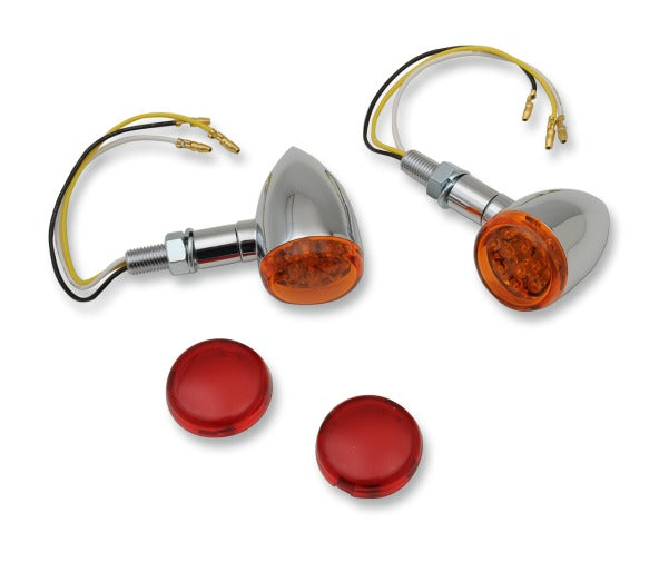  Drag Specialties LED Mini Deuce Bullet Turn Signals
