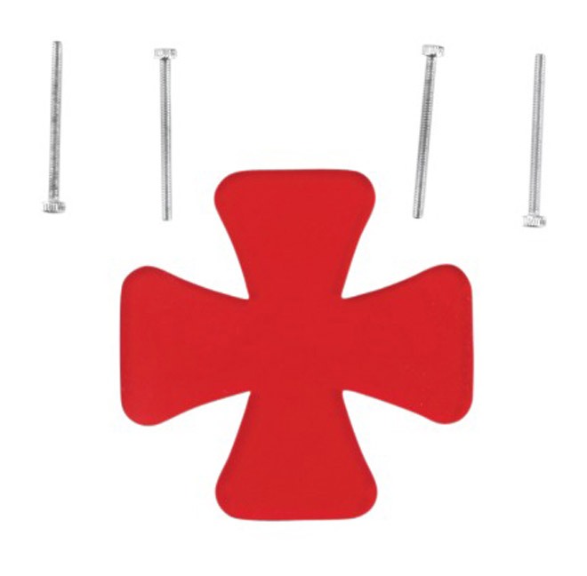  Drag Specialties Maltese Cross Red Lens For License Plate Taillight Mount