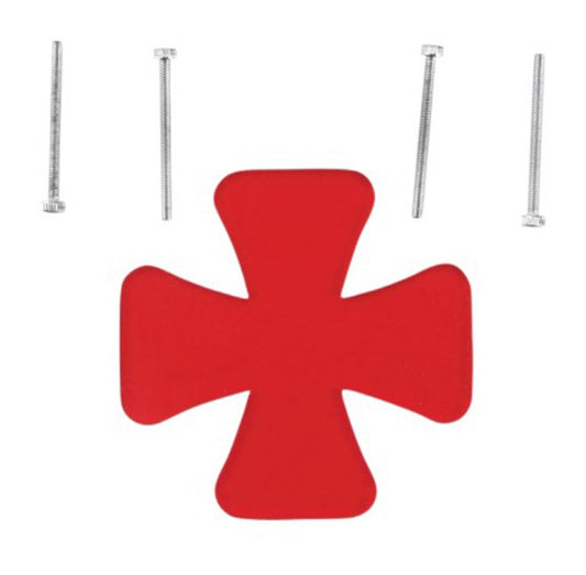  Drag Specialties Maltese Cross Red Lens For License Plate Taillight Mount