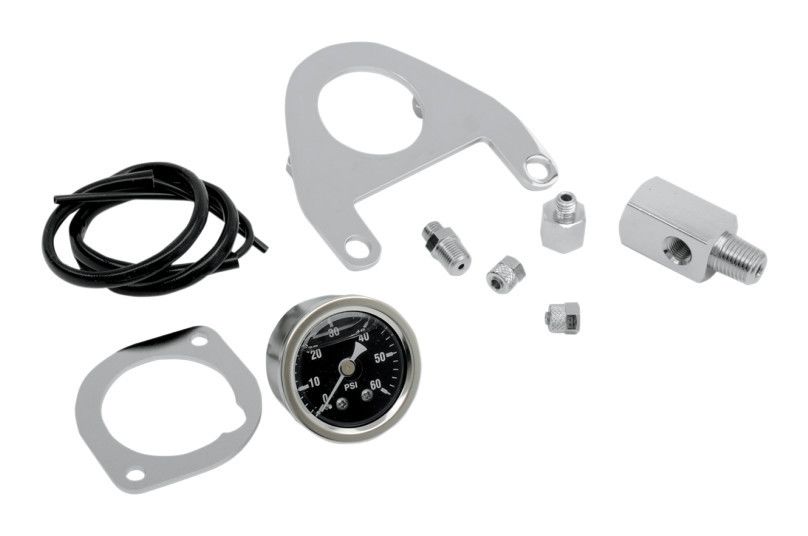  Drag Specialties Oil Pressure Gauge Mount Kit For Harley Twin Cam 1999-2017