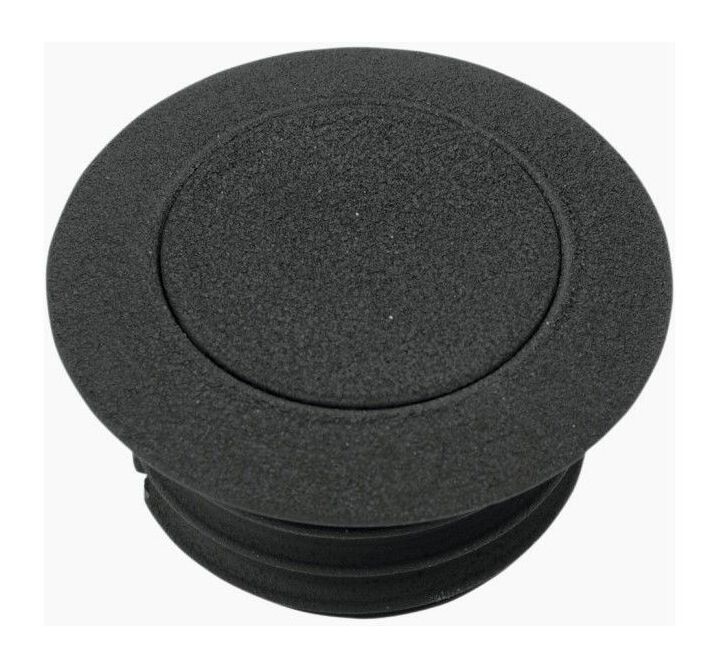  Drag Specialties Pop-Up Low-Profile Gas Cap For Harley 1984-1996 Non-Vented Cap / Black Wrinkle [Open Box]