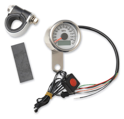  Drag Specialties Programmable 1.87" Electronic Speedometer