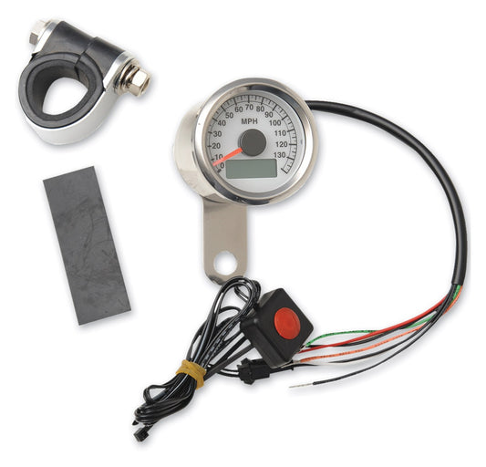  Drag Specialties Programmable 1.87" Electronic Speedometer