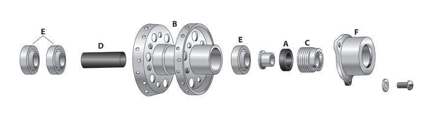  Drag Specialties Rear Wheel Bearing For Harley FX / XL 1967-1972