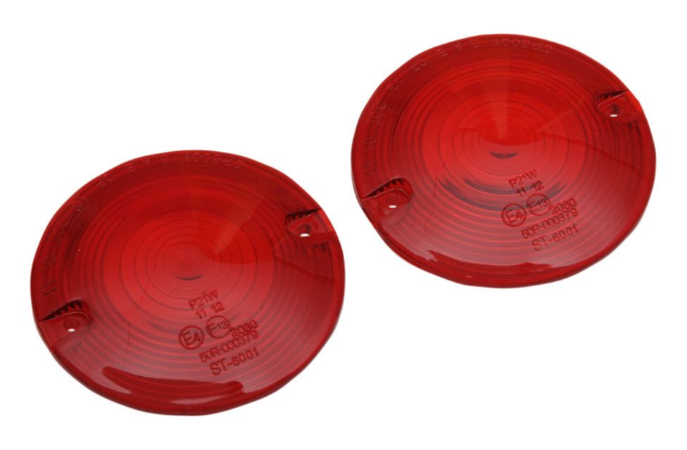  Drag Specialties Flat Style Turn Signal Lenses For Harley 1986-2023