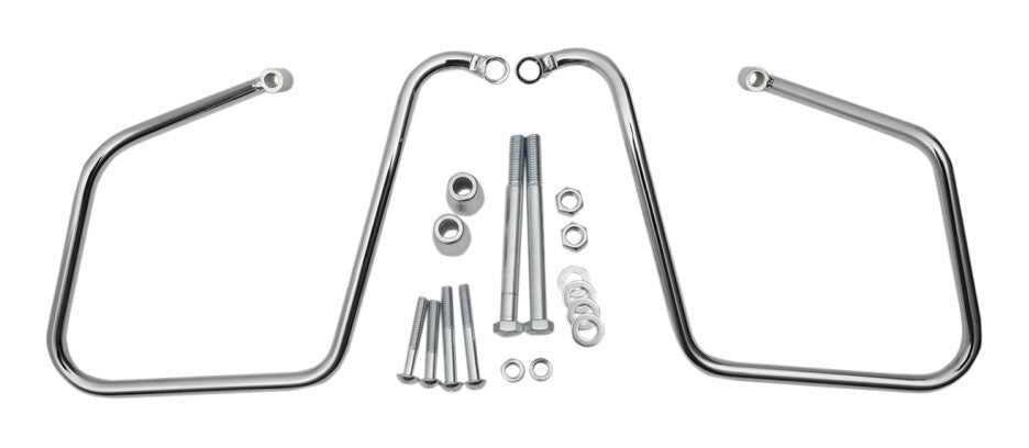  Drag Specialties Saddlebag Support Brackets For Harley Dyna 2008-2017 Chrome [Open Box]