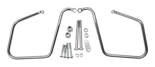  Drag Specialties Saddlebag Support Brackets For Harley Dyna 2008-2017 Chrome [Open Box]