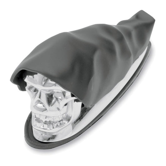  Drag Specialties Shrouded Skull Fender Ornament