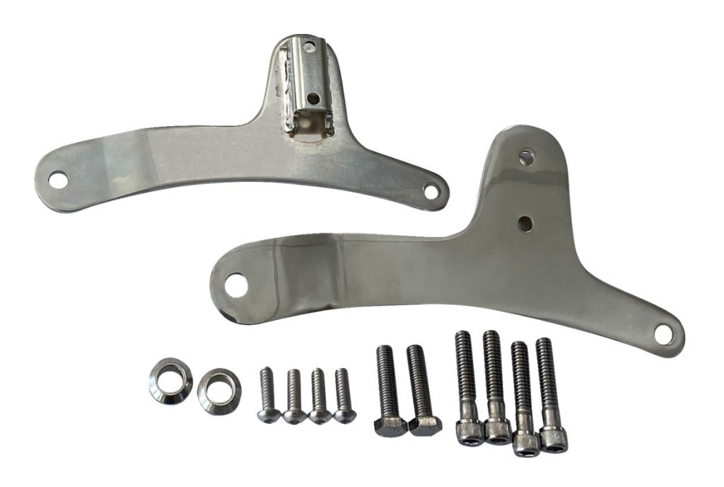  Drag Specialties Sissy Bar Side Plates For Harley Sportster 1979-1993 Chrome [Previously Installed]