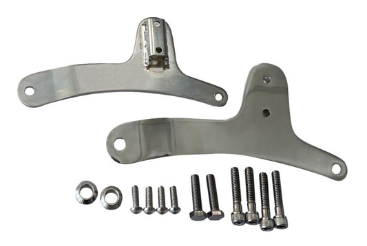 Drag Specialties Sissy Bar Side Plates For Harley Sportster 1979-1993 Chrome [Previously Installed]