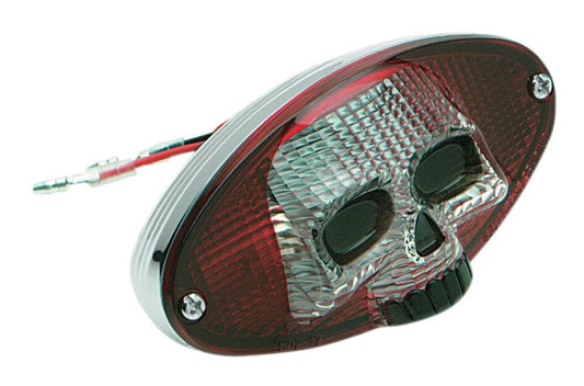  Drag Specialties Skull Face Taillight Chrome [Previously Installed]