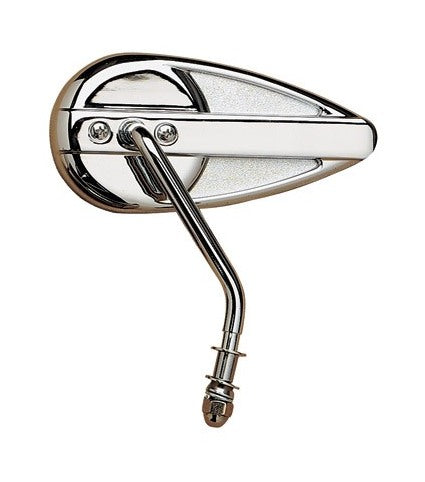  Drag Specialties Teardrop Mirror Left Side / Chrome [Open Box]