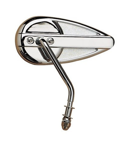  Drag Specialties Teardrop Mirror Left Side / Chrome [Open Box]