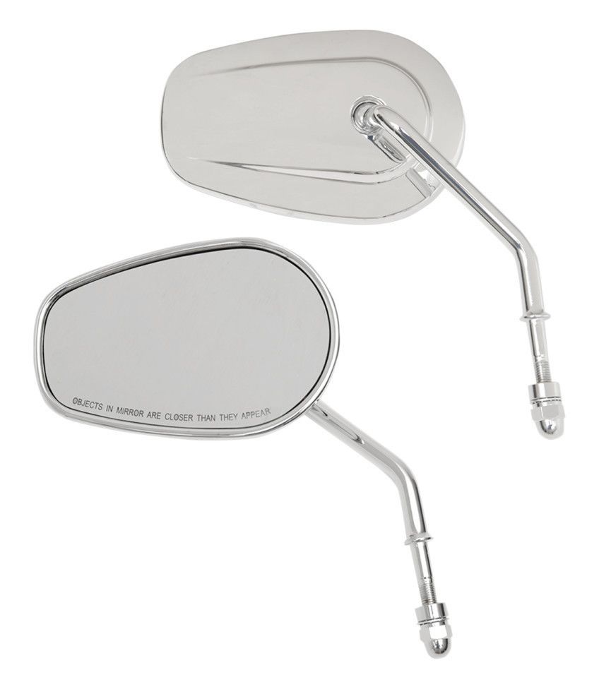  Drag Specialties Teardrop OEM Style Mirrors For Harley