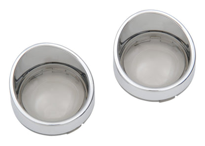  Drag Specialties Visor Style Deuce Turn Signal Lenses For Harley 2000-2018