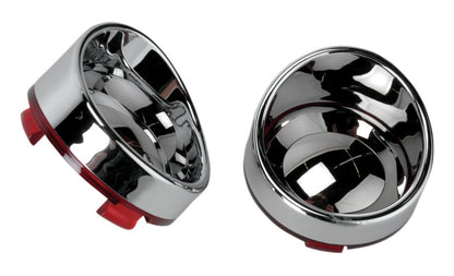  Drag Specialties Visor Style Deuce Turn Signal Lenses For Harley 2000-2018