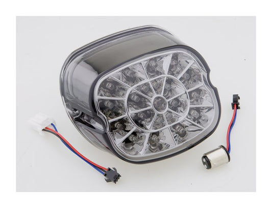  Drag Specialties Webbed LED Taillight With Smoked Lens For Harley 1999-2026